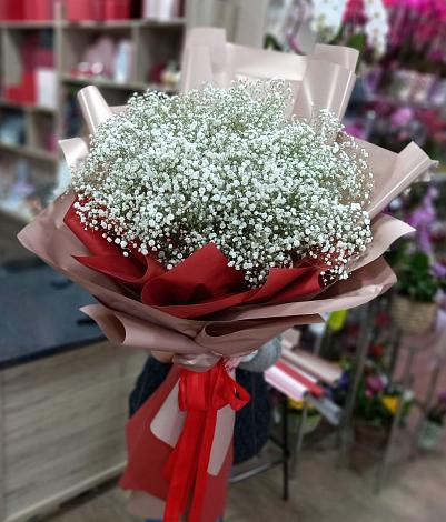 Букет цветов из: Гипсофила в Совхозном Краснодарский край