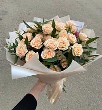 Букет Кремовые розы Латте в Совхозном Краснодарский край