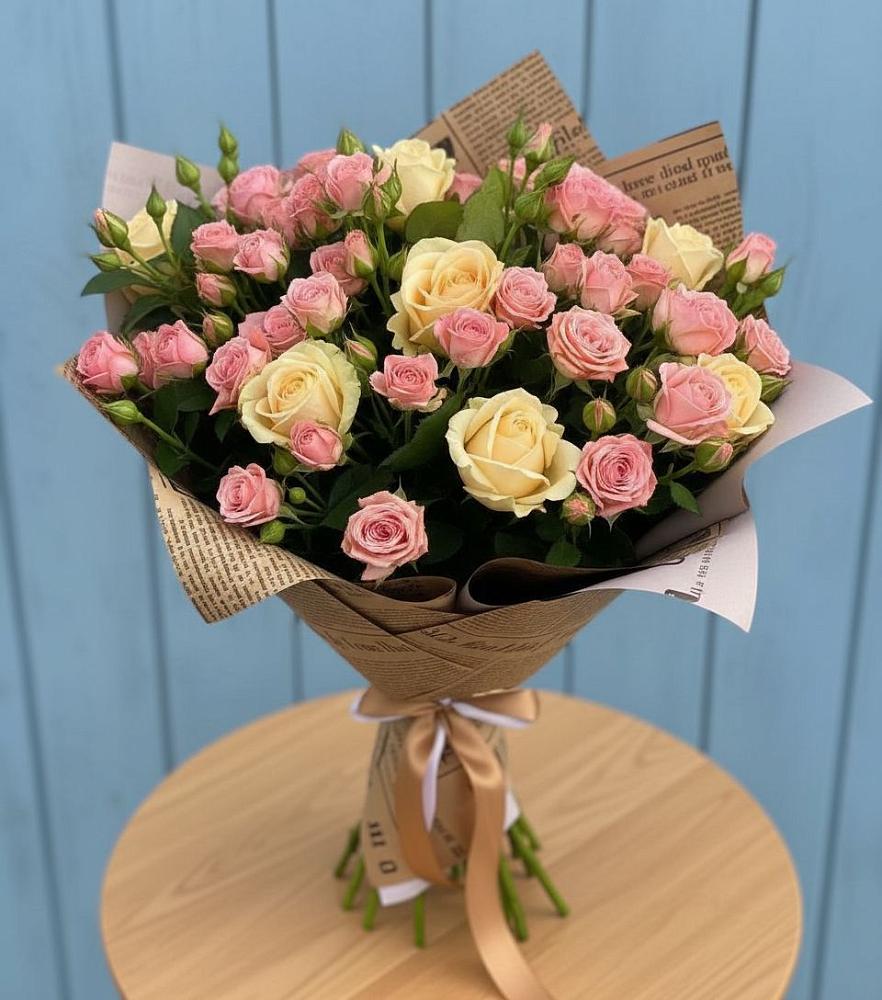 Букет цветов из: Розы в Совхозном Краснодарский край