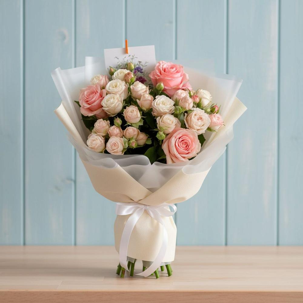 Букет цветов из: Розы в Совхозном Краснодарский край