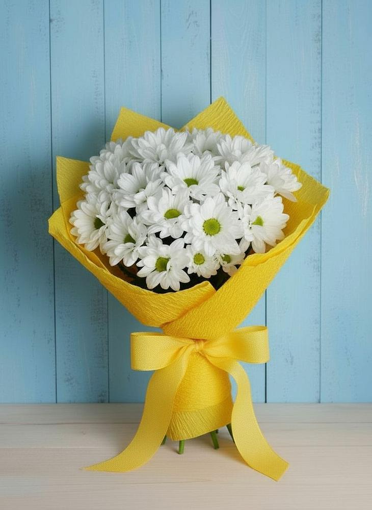 Букет цветов из: Хризантемы в Совхозном Краснодарский край