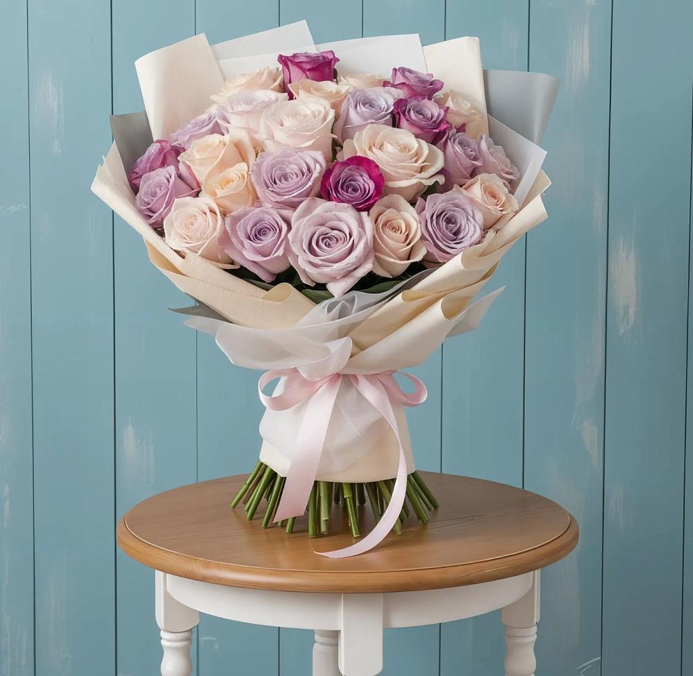 Букет цветов из: Розы в Совхозном Краснодарский край