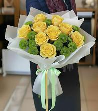 Букет цветов из:  Хризантемы и Розы #REPLACE_PRED# Совхозном Краснодарский край