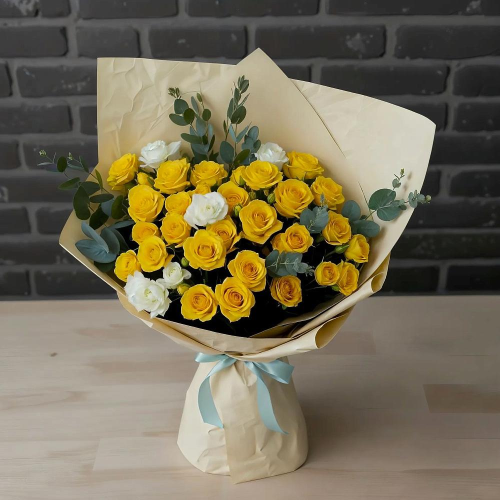 Букет цветов из: Розы в Совхозном Краснодарский край