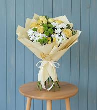 Букет цветов из:  Хризантемы и Розы в Совхозном Краснодарский край