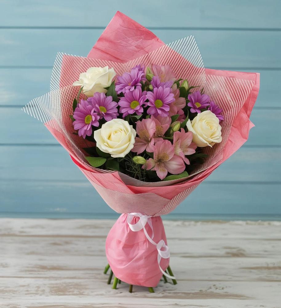 Букет цветов из: Герберы в Совхозном Краснодарский край