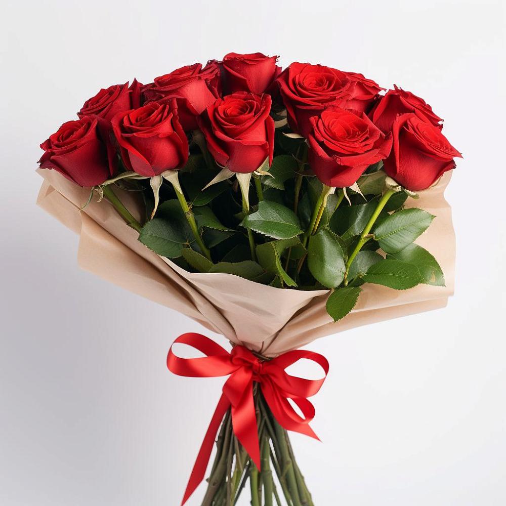 Букет 11 Красных роз Эдлесс Лав в Совхозном Краснодарский край